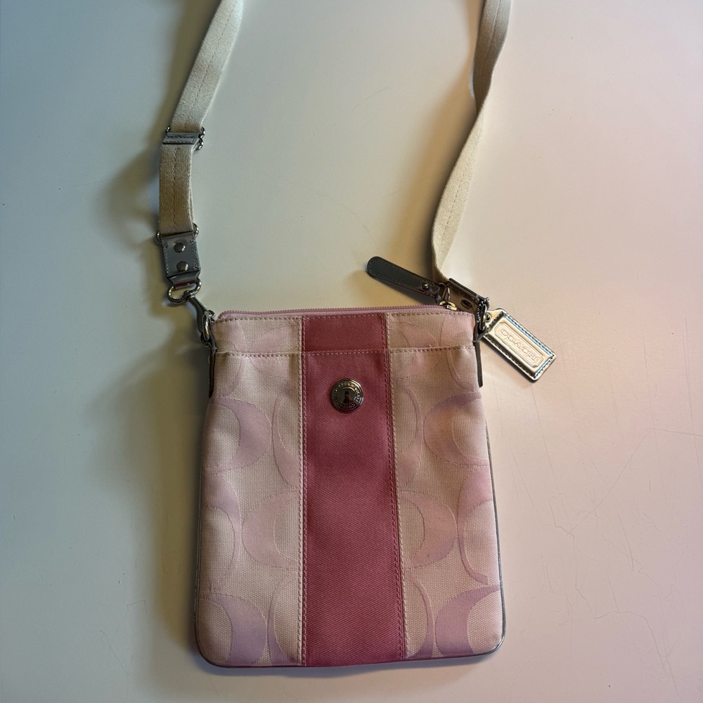 Coach Two-Tone Pink Crossbody Bag